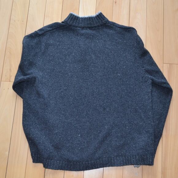 Woolrich Quarter Zip Sweater Gray Size L - Picture 4 of 4